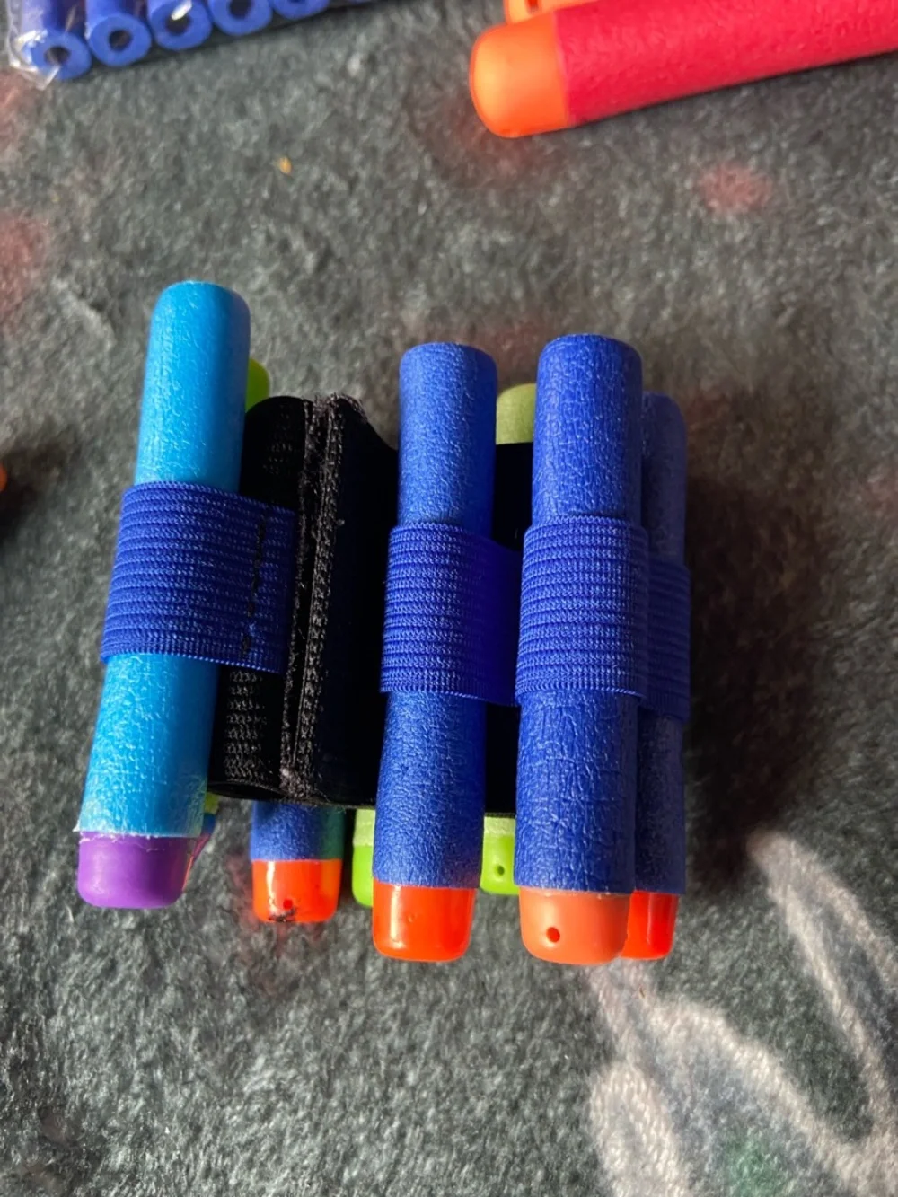Nerf Bundle - 45 Darts + Battle Vest & Multi Dart Wrist Holder